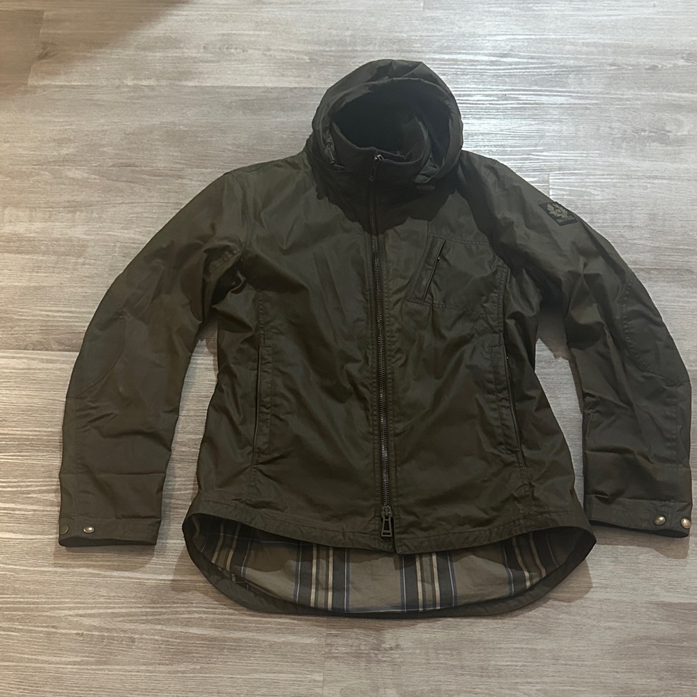 Belstaff Waxed Dark Green Utility Jacket